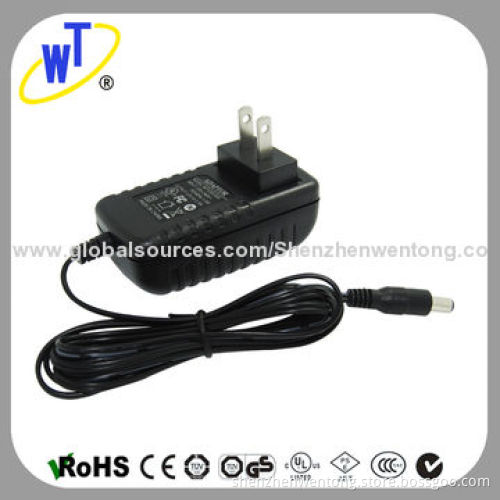 18W UL Plug Switching Power Supplies for Audio/Video Player